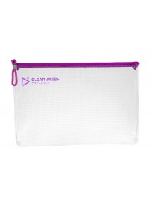 KCK PLAY CLEAR+MESH BAG A4-HOT PINK